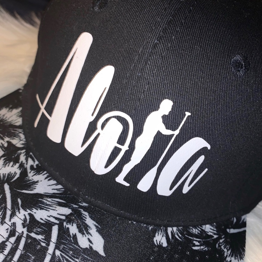 Aloha Paddler Hawaiian Print Snapback Hat - Picture 3 of 8